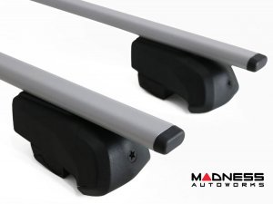 Alfa Romeo Stelvio Roof Rack Cross Bars - for models w/ factory roof rails - Silver - Starlock - 2018-2025 Alfa Romeo Stelvio Roof Rack Cross Bars - for models w/ factory roof rails - Silver - Starlock - 2018-2025